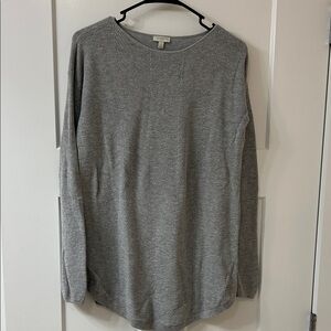 Talbots Heather Gray Knit Sweater